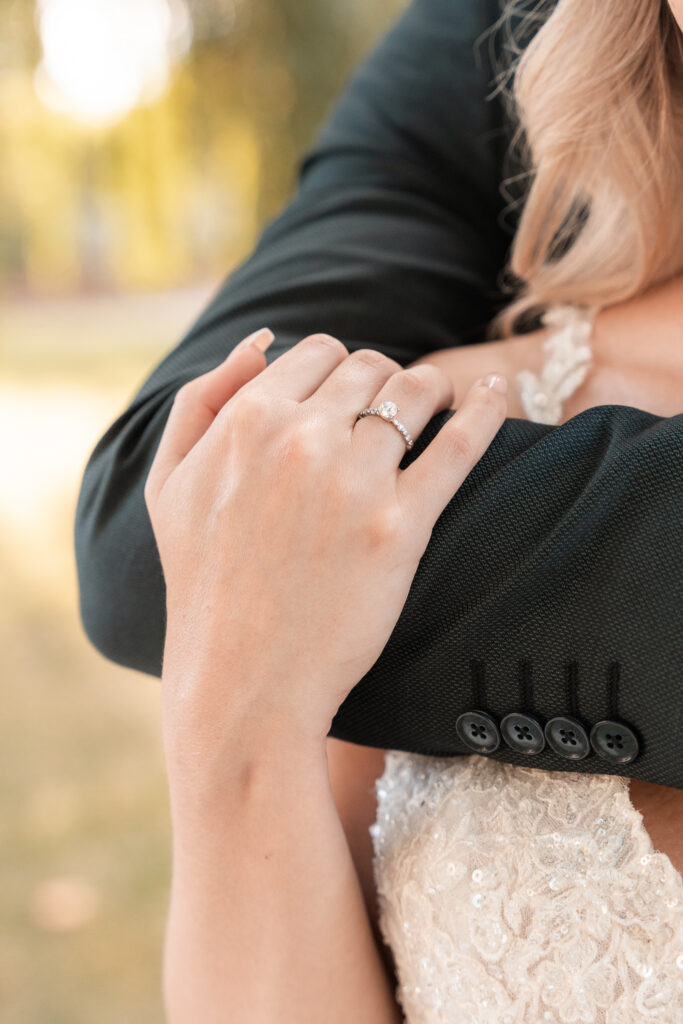 Detailaufnahme vom Ring der Braut